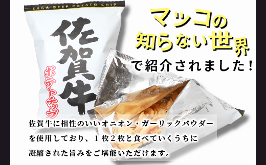 D-184 やみつき！佐賀牛ポテトチップ（120g×15袋）【箱買い】【まとめ買い】