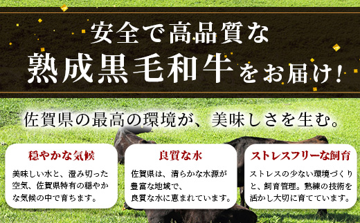 E-50 【熟成肉】佐賀県産黒毛和牛牛肩ロースしゃぶしゃぶ・すきやき用500ｇ