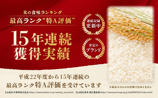 さがびより 新米 定期便 6ヶ月 佐賀県産 玄米 10kg《6ヶ月連続 毎月お届け》J-4 6回 令和7年産【15年連続 特A評価】