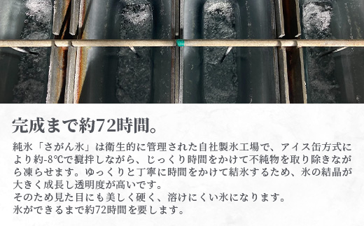 さがん氷【かちわり氷】スティックアイス【10本×2セット】藤津製氷 氷 天然水使用 角氷 かき氷 多良岳山系 お試し 小分け氷 お酒 焼酎 リキュール サイダーと一緒にさがん氷 A-170