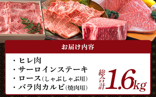 佐賀牛　プチ食べつくしコース（全４種類）　おひとり様コース　総重量1.6kg