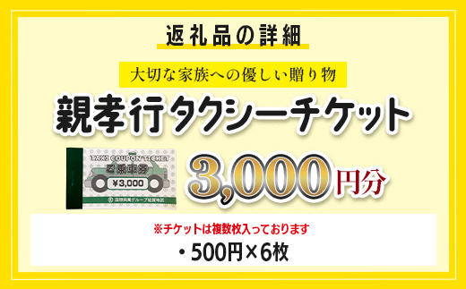  親孝行 タクシーチケット3,000円分  再耕庵タクシー |ふるさと納税 [有効期限2年間]タクシー券 利用券 観光タクシー 親孝行 通院 買い物 移動 支援 佐賀県 鹿島市 送料無料B-899