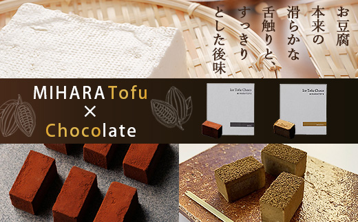 豆腐屋さんのアイス豆腐チョコ２種セット（ベーシック・ほうじ茶）B-332