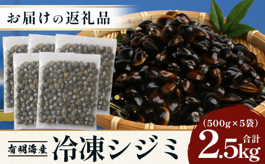 B-391　冷凍シジミ2.5kg（500g×5袋）