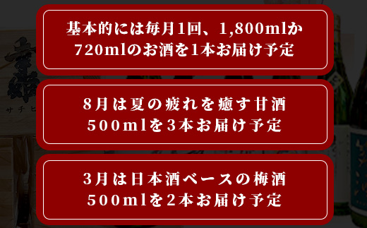 【１０か月お届け】鹿島の酒蔵「幸姫酒造」 定期便 Q-2