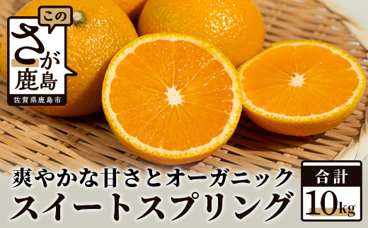 【先行予約】 オーガニック スイートスプリング 約10kg 有機栽培 柑橘 B-112
