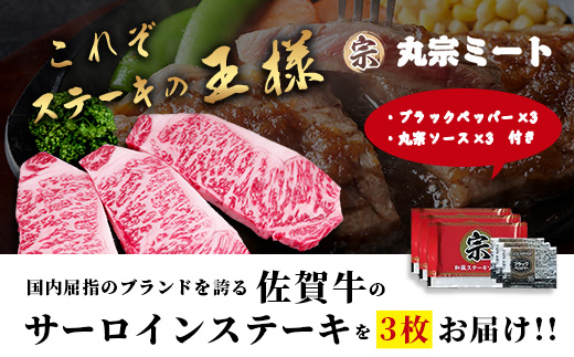 佐賀牛 サーロインステーキ 250g×3枚 計750g ブランド牛 ステーキ 精肉 D-298
