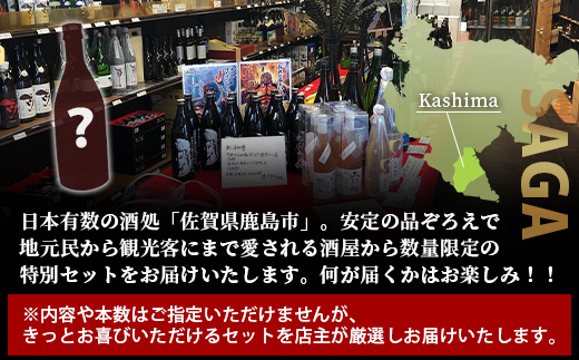 【訳あり】熟成貯蔵酒 日本酒バラエティセット｜純米大吟醸・純米吟醸など数種類からお届け 清酒 飲み比べセット 佐賀県鹿島市 B-584