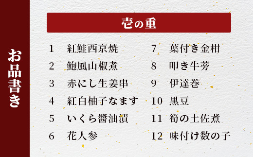 【数量限定】「割烹　清川」特製 おせち二段重 銀扇 【配送：中部・関西・中国・四国・九州限定】I-17