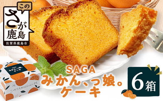 SAGAみかん、っ娘。ケーキ 6箱（合計24個入り）C-157 スイーツ ケーキ 焼き菓子 焼菓子 みかん ミカン 蜜柑 みかんケーキ ミカンケーキ お土産 ご当地スイーツ プレゼント ギフト おみやげ