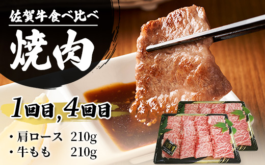 【定期便6回】佐賀牛 食べ比べ 定期便 6ヶ月 6ヵ月 焼肉 焼き肉 すきやき すき焼き しゃぶしゃぶ サイコロステーキ ステーキ I-29