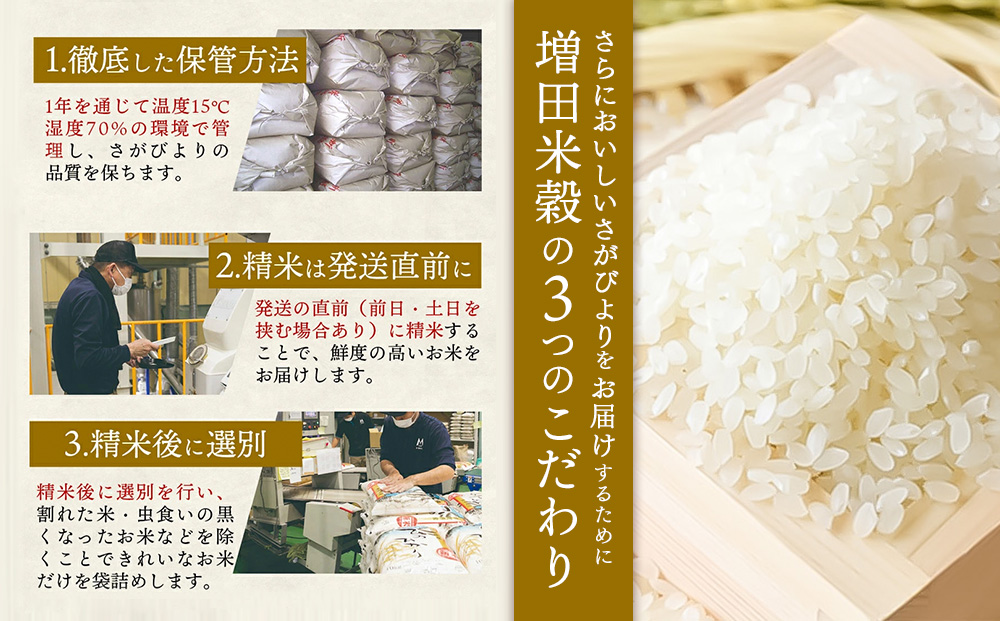 【令和7年産】さがびより 精米 4kg(2kg×2袋)【特A受賞米 米 4kg×2袋 小分け お米 コメ こめ 国産 美味しい ブランド米 人気 ランキング 増田米穀】(H015222)