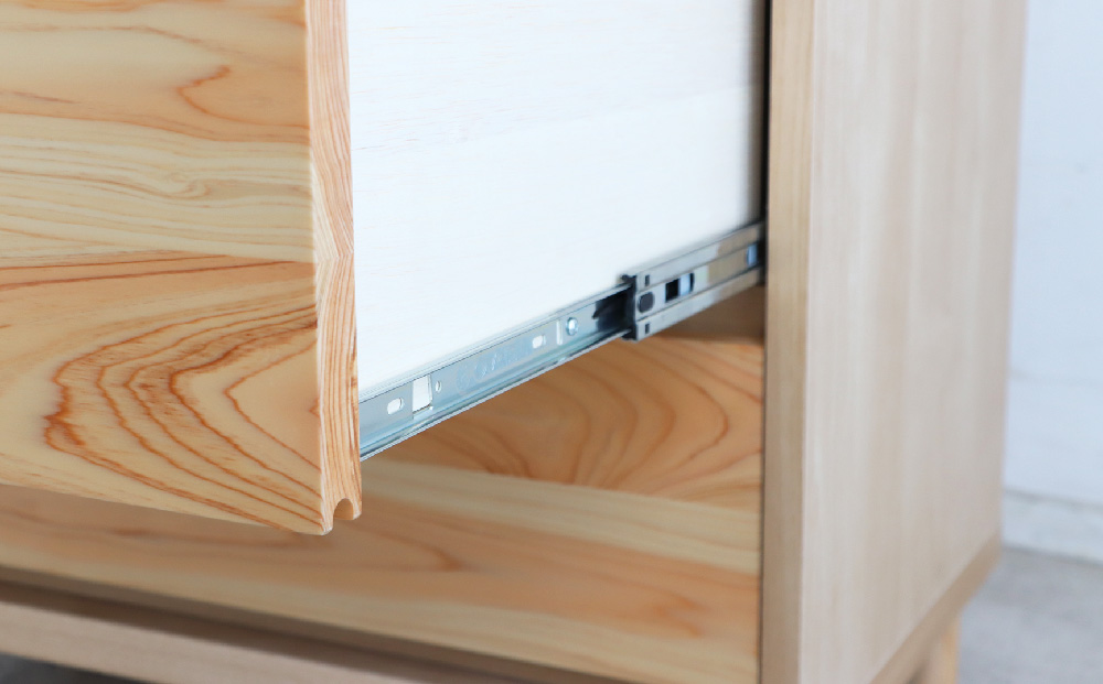 【東馬家具】チプレ 75チェスト【天然 ヒノキ シンプル 国産 自然素材 安心 安全 品質 ナチュラル 収納力 インテリア 完成品 脚のみ取付】(H060632)