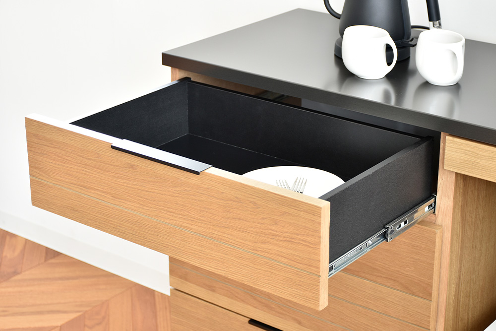 エテル 120 ダストカウンター NA【ナチュラル 完成品 特殊鋼板 ダスト収納 ゴミ箱収納 ストック収納 耐熱】(H062326)