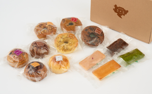 【米粉スイーツ専門店】焼き菓子12個セット(ドーナツ / スコーン / フィナンシェ)【グルテンフリー 小麦粉不使用 焼菓子 贈り物 お歳暮 お中元 お祝 スイーツ デザート ギフト】(H053322)