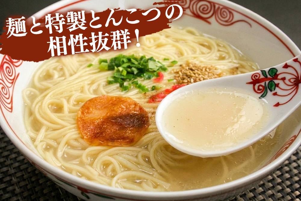 自宅で本格ラーメン・神埼とんこつ生ラーメン 10袋入 【 ご当地ラーメン 豚骨ラーメン とんこつラーメン 袋麺 乾麺】(H014146)
