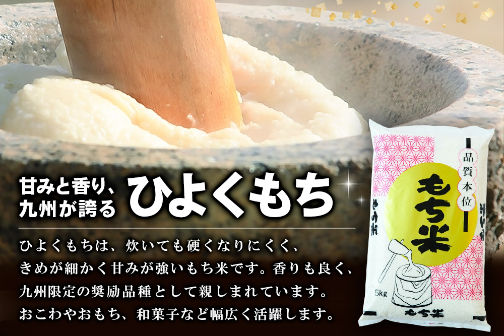 令和7年産 新米 佐賀県産ひよくもち米10kg 【もち米 餅米 ヒヨクモチ 10kg 年末 餅つき 赤飯 おこわ おはぎ 増田米穀】(H015200)