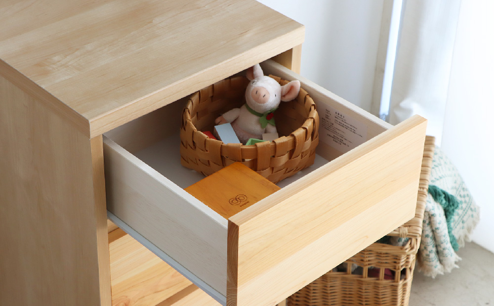 【東馬家具】チプレ 40チェスト【天然 ヒノキ シンプル 国産 自然素材 安心 安全 品質 ナチュラル 収納力 インテリア 完成品 脚のみ取付】(H060631)