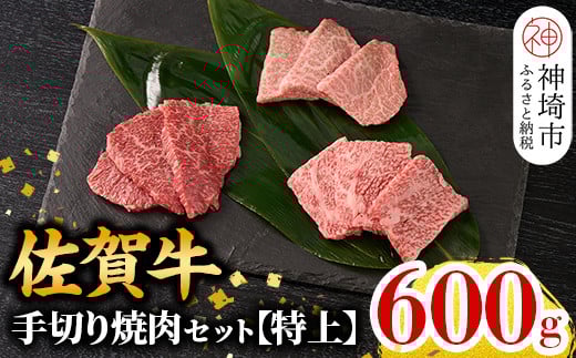 【4月発送】【こだわりの手切り！】牧場直送 佐賀牛焼肉セット(特上)【牛肉 焼肉 厚切り a4 a5 A4 A5 焼肉用 セット 佐賀 ロース 肩ロース モモ 国産 冷凍 小分け 神埼市】(H106226)