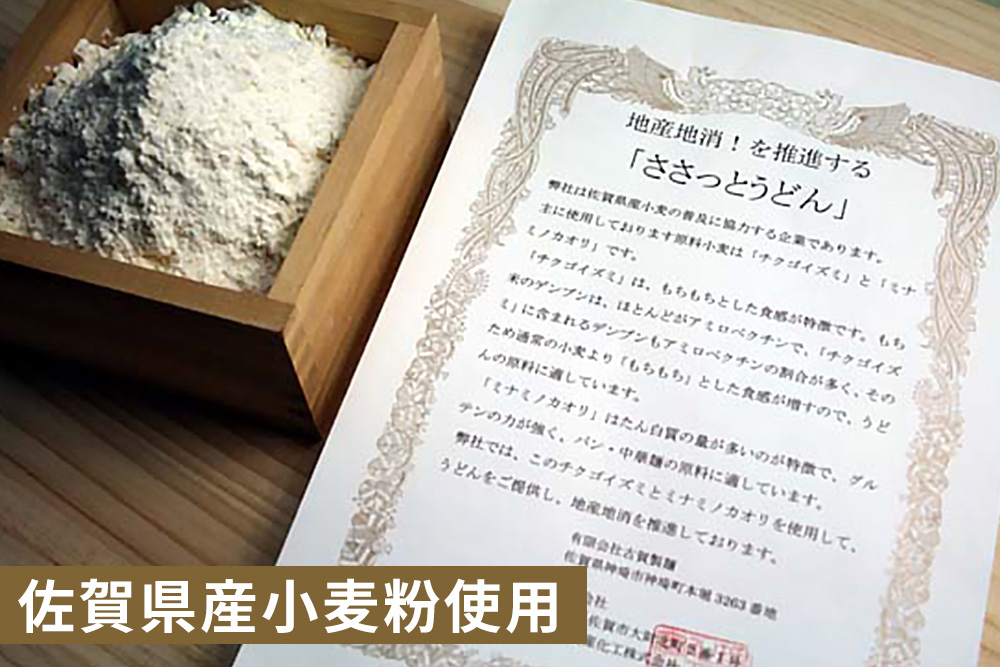 さっとできてさっと食べられる ささっとうどん 10入 【うどん 乾麺 佐賀県産 簡単】(H014139)