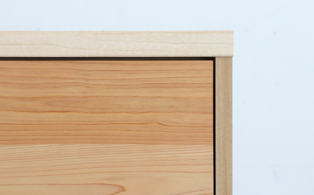 【東馬家具】チプレ 40チェスト【天然 ヒノキ シンプル 国産 自然素材 安心 安全 品質 ナチュラル 収納力 インテリア 完成品 脚のみ取付】(H060631)