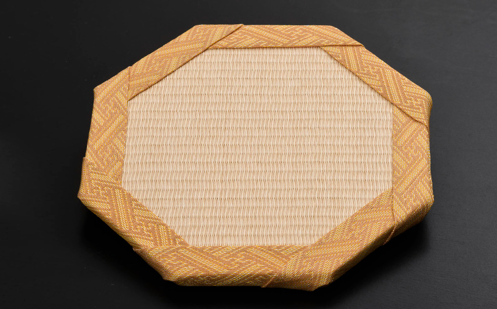 風水 八角形ミニ畳 【八角形 風水 健康運 金運 開運 邪気払い 和紙表 撥水加工 変色しづらい 手作り 卓上 おしゃれ マウスパッド 小物】(H075112)