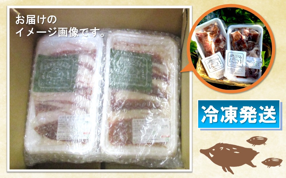 脊振ジビエ 大容量 鍋物・カレー用イノシシ肉 約1kg 【脊振 ジビエ イノシシ肉 鍋 カレー】(H044124)