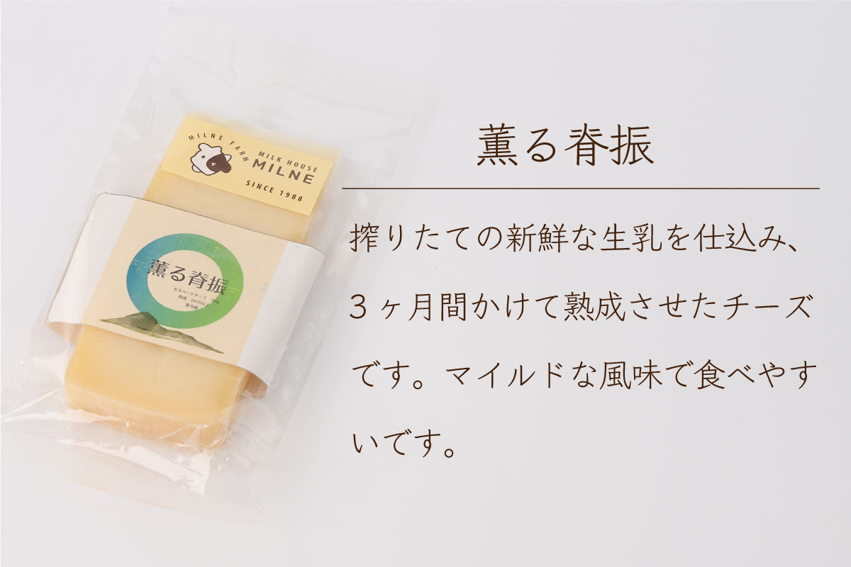 『ミルン牧場のフレッシュなモッツアレラ＆熟成チーズ』のセット100g×計5個(H102120)