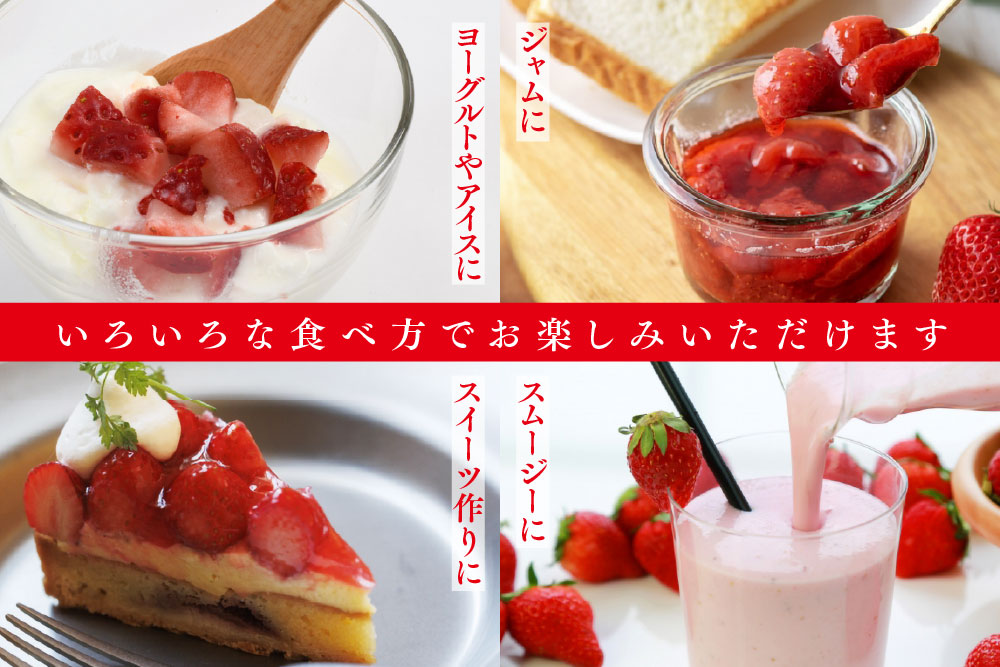 冷凍いちご 1kg(いちごさん)【佐賀県産 ブランド 冷凍いちご フレッシュ 冷凍フルーツ スムージー デザート お菓子作り シャーベット 甘い みずみずしい 無添加】(H126101)