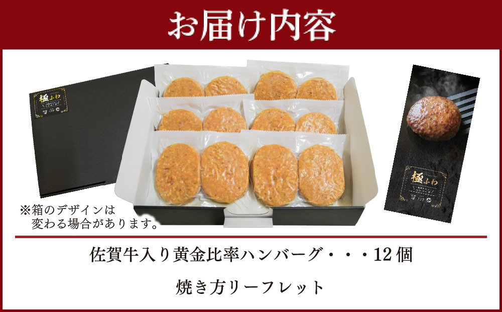 佐賀牛入りハンバーグ 120g×12個【佐賀牛 国産 冷凍】(H083104)