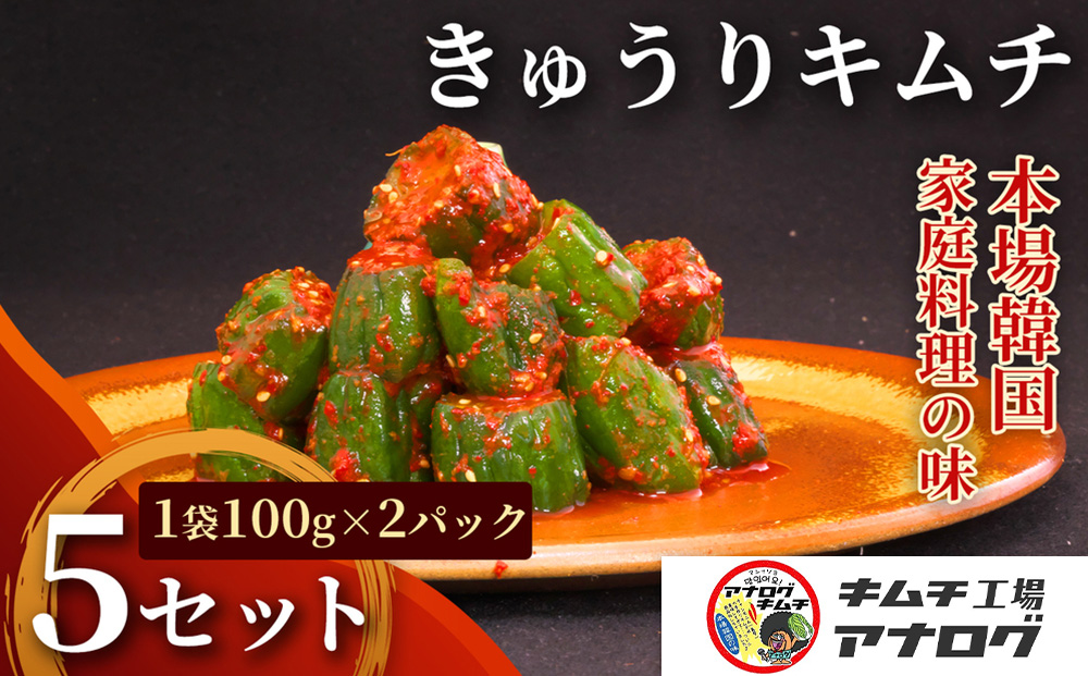 熟成秘伝のオイ(きゅうり)キムチ(100g×10パック)【きゅうりキムチ 発酵キムチ 本格キムチ 国産手作り ご飯のお供 国産きゅうり 九州産 旨辛 特製ダレ】(H104197)