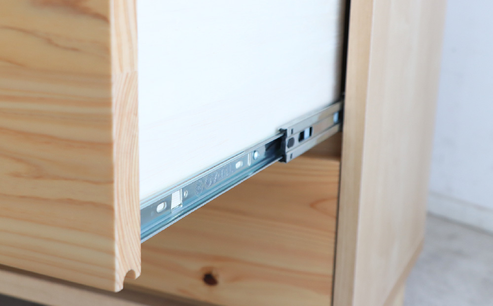 【東馬家具】チプレ 110チェスト【天然 ヒノキ シンプル 国産 自然素材 安心 安全 品質 ナチュラル 収納力 インテリア 完成品 脚のみ取付】(H060633)