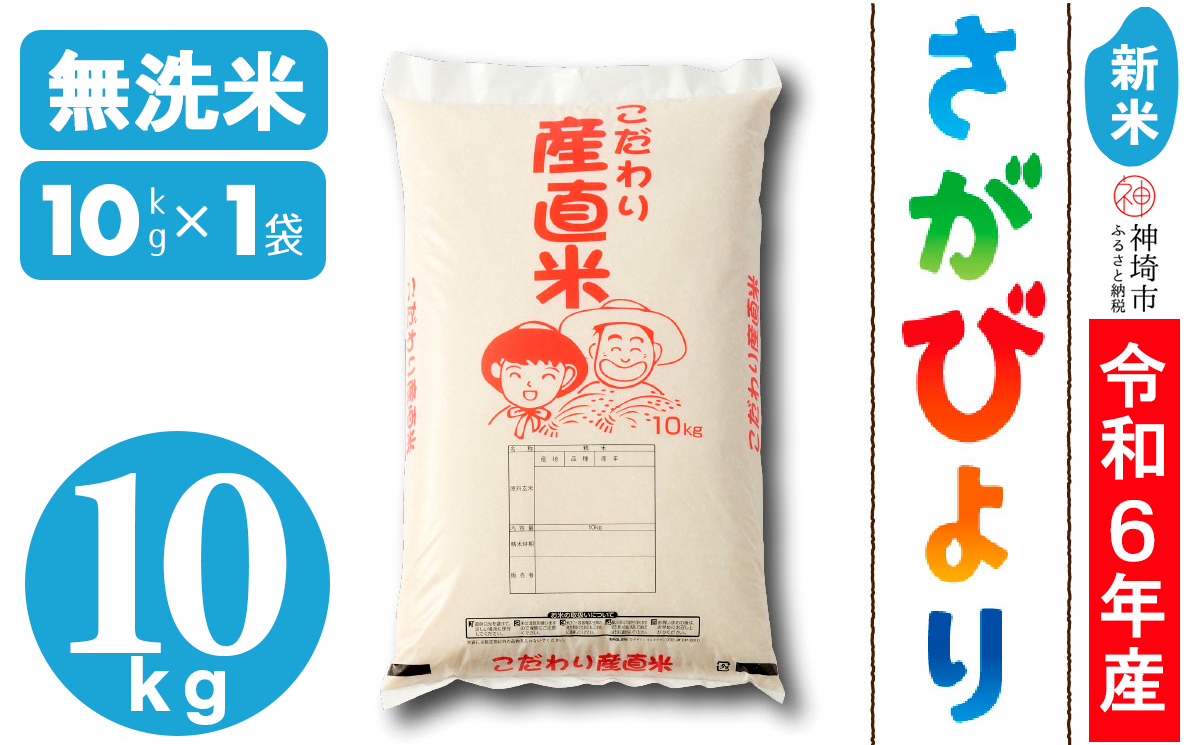 【令和6年産 新米】さがびより無洗米 10kg 【米 10kg お米 コメ おいしい ランキング 人気 国産 ブランド 地元農家】(H061317)