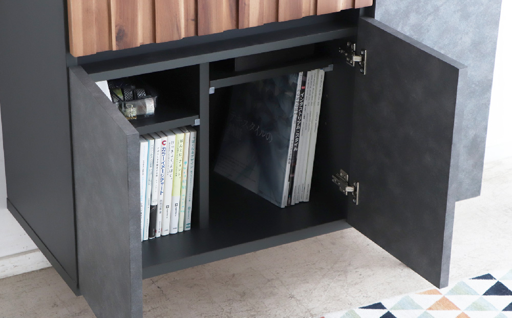 【東馬家具】クリート SB 90 CL【美しさ モダン 空間作り ワンランク上 贅沢 アカシア材 コンクリート調 完成品 脚のみ取付】(H060619)