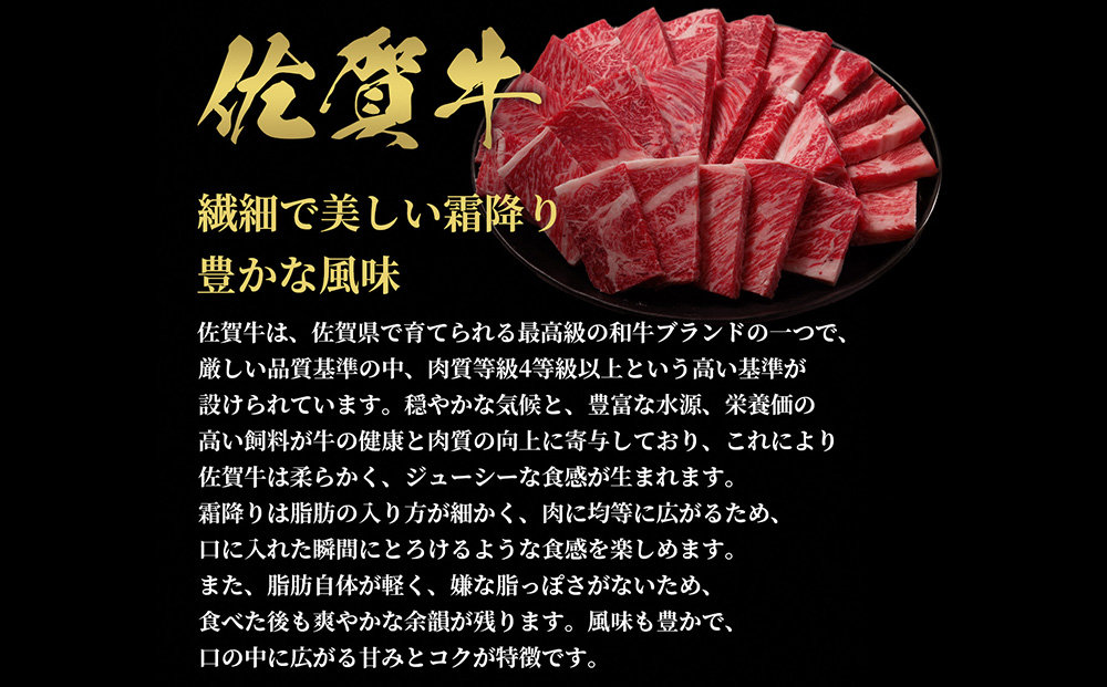 【和牛セレブ】佐賀牛 焼肉ロース 250g【肉 ブランド牛 和牛 牛肉 ふるさと納税】(H113104)