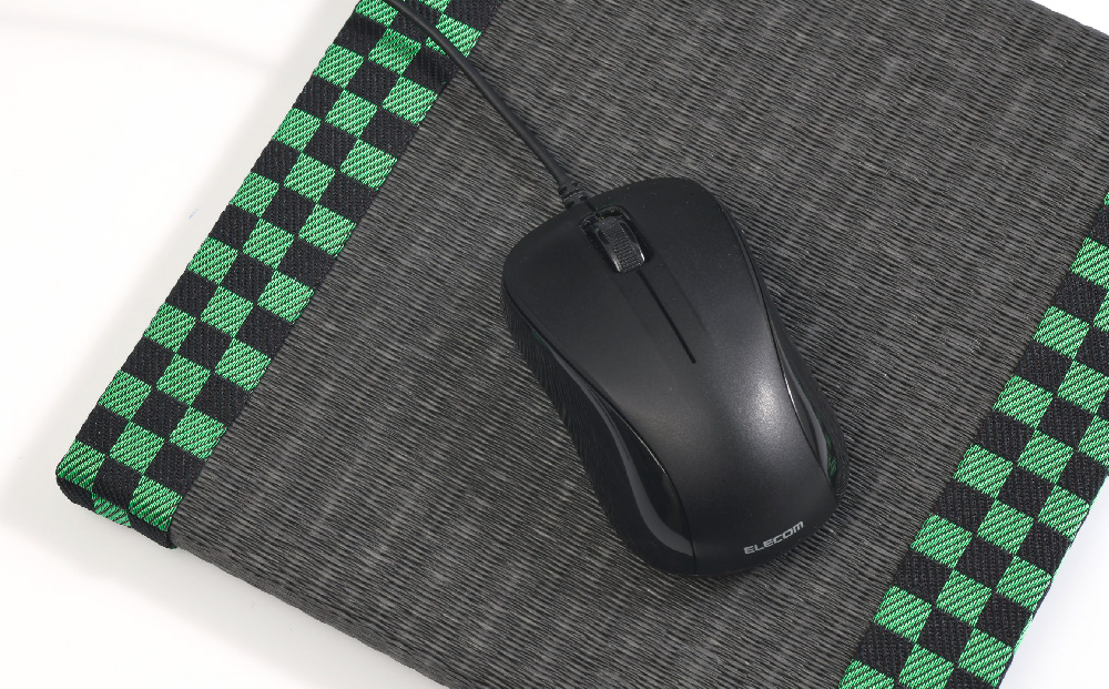 ミニたたみ2枚セット『市松』『麻の葉』 【和紙表 撥水加工 変色しづらい 職人 本格派 やすらぎ 国産 手作り  卓上 おしゃれ マウスパッド 小物】(H075107)