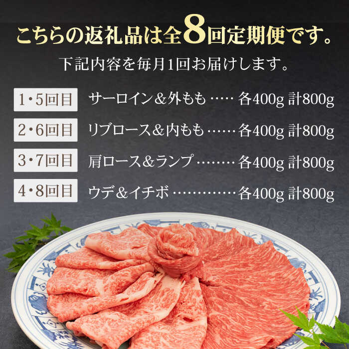 ＜全8回定期便＞和牛最高級ブランド佐賀牛 赤身＆霜降り スライス食べ比べセット 吉野ヶ里町/ミートフーズ華松 [FAY079]