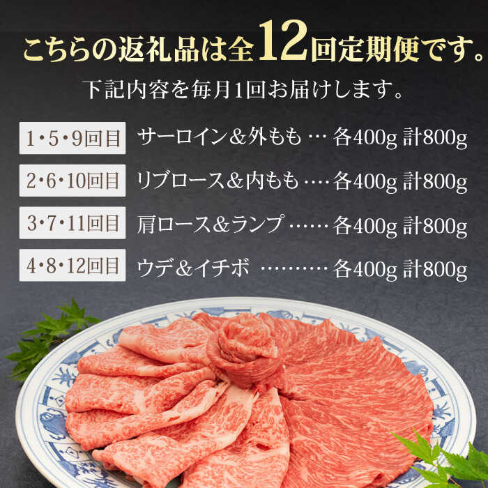 ＜全12回定期便＞和牛最高級ブランド佐賀牛 赤身＆霜降り スライス食べ比べセット 吉野ヶ里町/ミートフーズ華松 [FAY080]