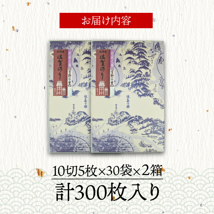 ＜味付けのり＞佐賀海苔 吉野ヶ里30束×2箱（10切5枚30袋/1箱）　株式会社サン海苔/吉野ヶ里町 [FBC046]