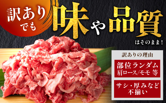 【不揃い訳あり・部位おまかせ】佐賀牛 しゃぶしゃぶ・すき焼きセット 750g（切り落とし500g・スライス250g） 吉野ヶ里町 [FDB003]