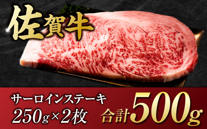 艶さし ！ 佐賀牛サーロインステーキ 500g （ 250g ×2枚） 吉野ヶ里町 [FDB010]