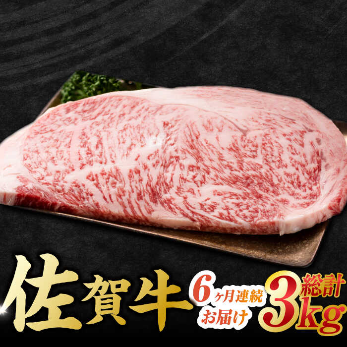 【6回定期便】 艶さし！ 佐賀牛 サーロインステーキセット 計3kg （250g×2枚×6回） 吉野ヶ里町 [FDB040]