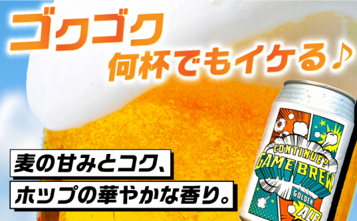 【全3回定期便】吉野ヶ里町産クラフトビール GAME BREW CONTINUE?/コンティニュー 350ml×6本セット 計18本 吉野ヶ里町/西研グラフィックス [FDG002]