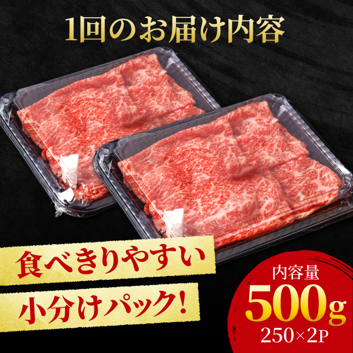 【全3回定期便】すき焼き しゃぶしゃぶに！佐賀牛 赤身とバラ肉の切り落とし 500g（250g×2P） 吉野ヶ里町/NICK’S MEAT [FCY014]