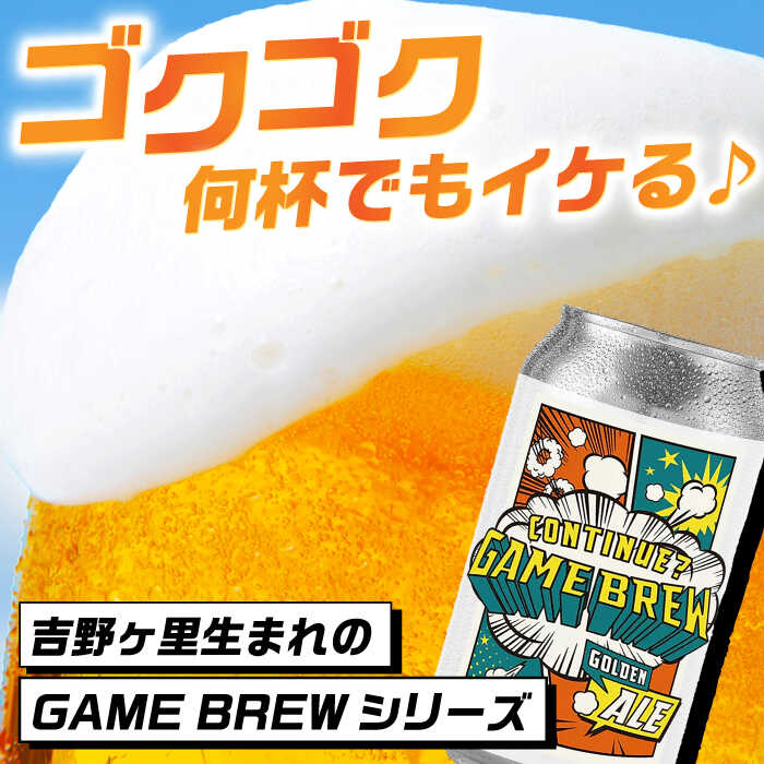 クラフトビール GAME BREW 3種 6本セット（3種×2本） 各350ml 飲み比べ CONTINUE?/DILEMMA/LIQUID SWORDS お酒 吉野ヶ里町/西研グラフィックス [FDG005]