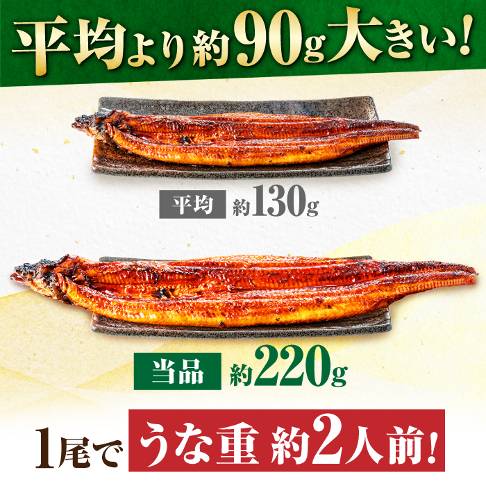 【全3回定期便】中国産 特大うなぎ蒲焼 計660g（220g×3尾）吉野ヶ里町/株式会社フジマキ うなぎ ウナギ 蒲焼 [FDM011]