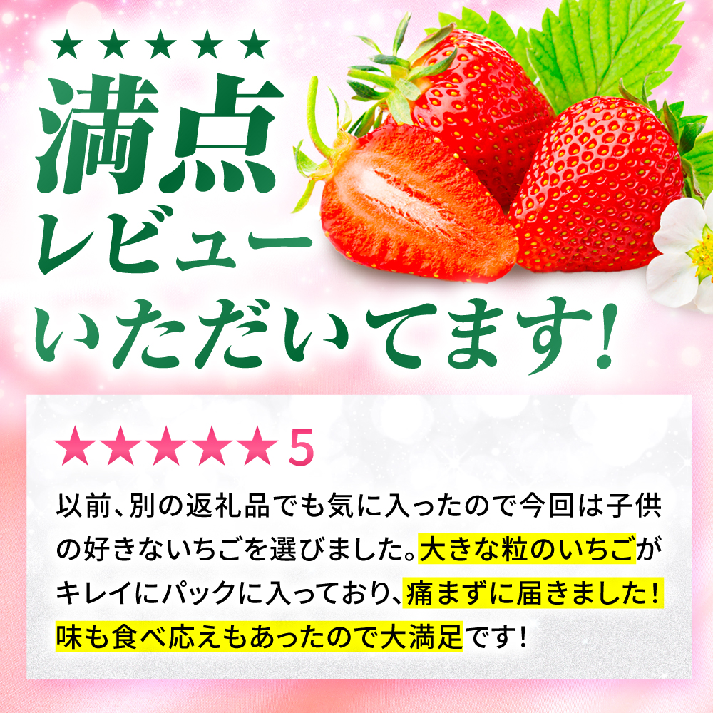 【1週間以内発送/限定数量】いちごさん 計1kg以上（約250g×4P） 吉野ヶ里町/TZファーム [FDF001]