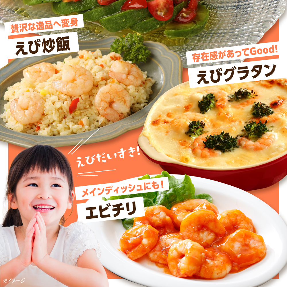 【全3回定期便】背ワタ除去済み！ぷりぷりむきえび 計3kg（500g×2袋×3回）吉野ヶ里町/EBI研究所 [FDE002]