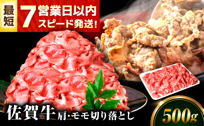 【7営業日以内発送！】 佐賀牛 肩・モモ切り落とし 500g 吉野ヶ里町/丸宗ミート [FDP019]