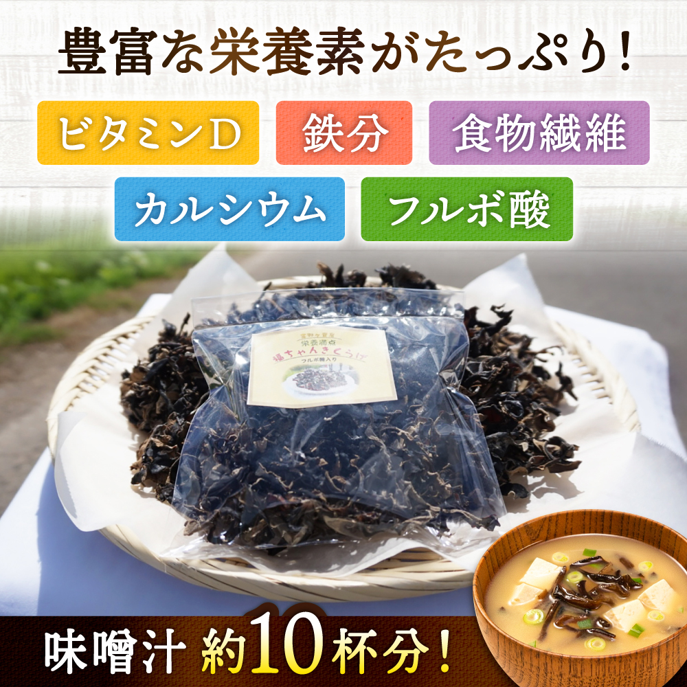 吉野ヶ里産 フルボ酸入り 福ちゃん 乾燥きくらげ 12g きくらげ キクラゲ [FDS001]